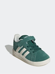 adidas Green Grand Court Trainers - Image 3 of 9