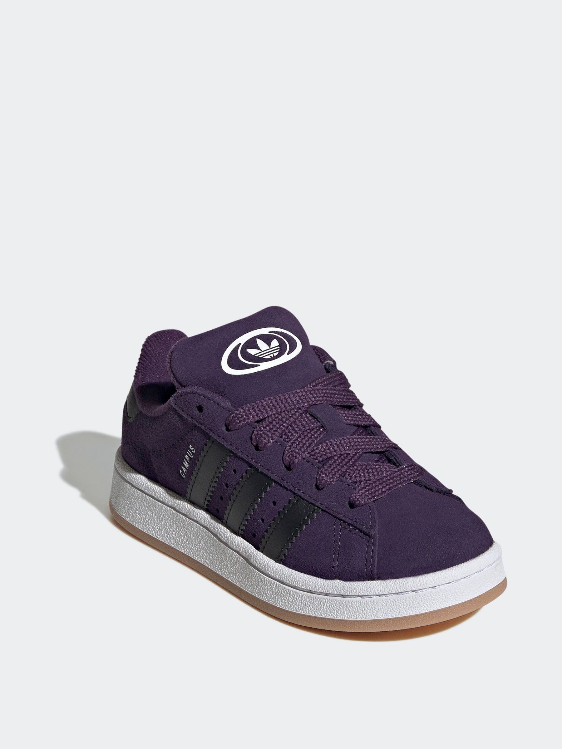 Buy adidas Originals Purple Campus 00s Elastic Lace Kids Trainers