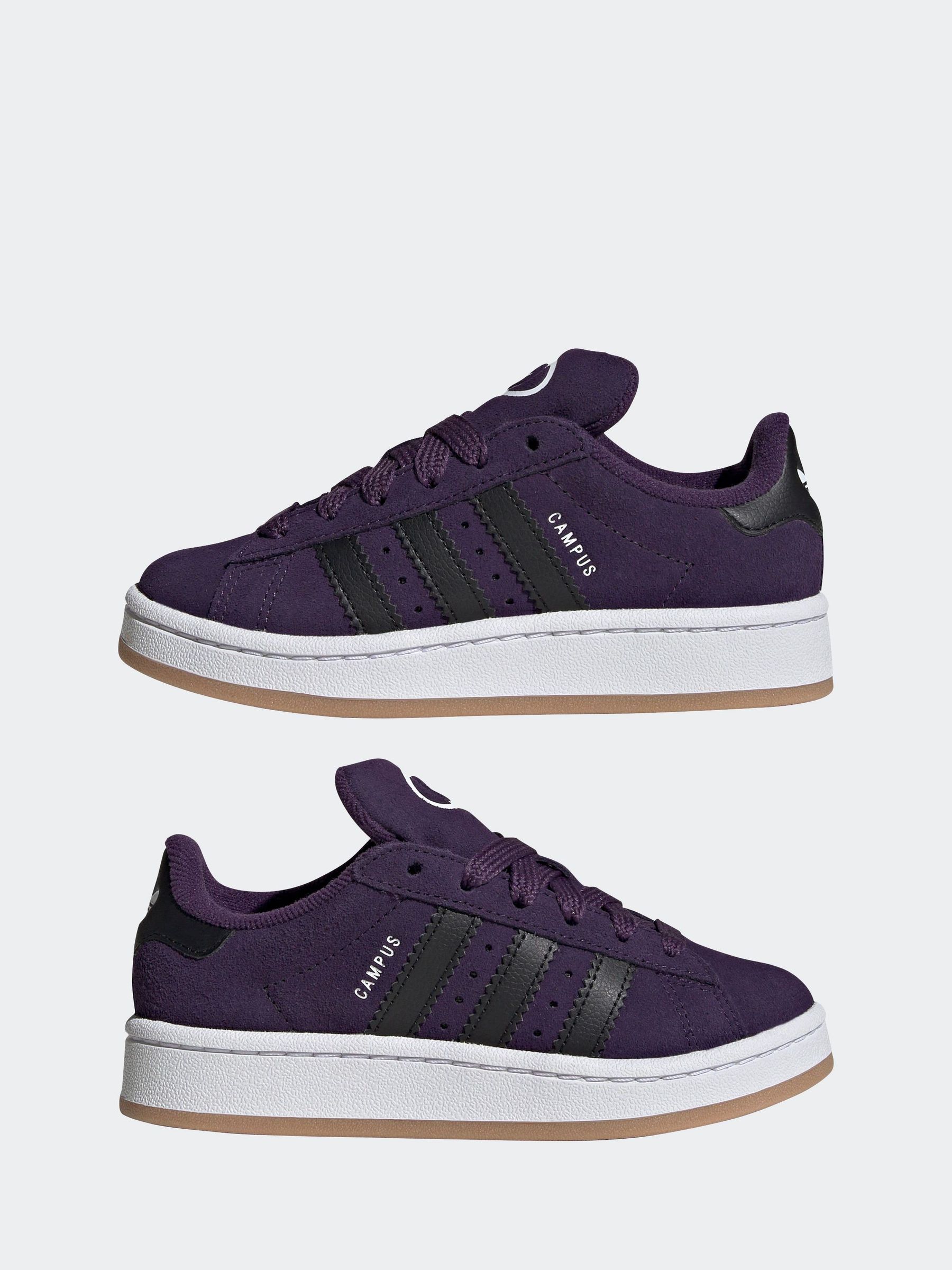 Buy adidas Originals Purple Campus 00s Elastic Lace Kids Trainers