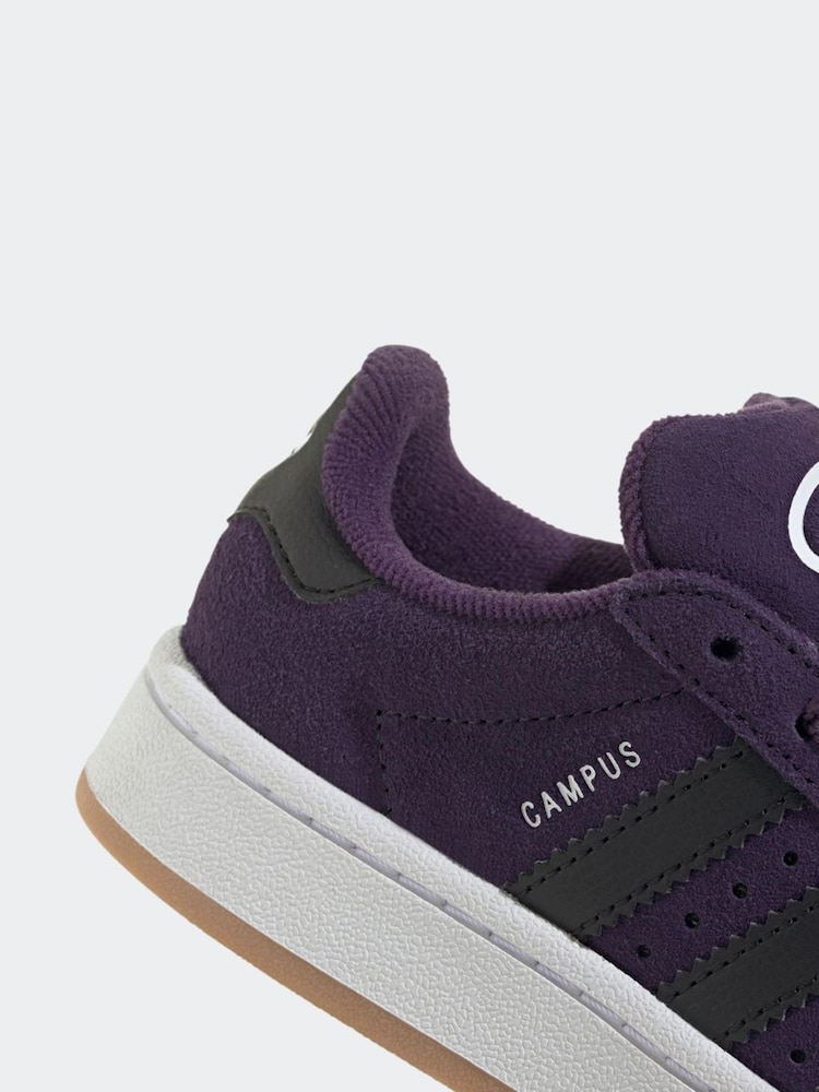 adidas Originals Purple Campus 00s Elastic Lace Kids Trainers - Image 9 of 9 adidas Originals Purple Campus 00s Elastic Lace Kids Trainers - Image 9 of 9