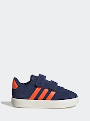 adidas Blue VL Court 3.0 Trainers - Image 1 of 9