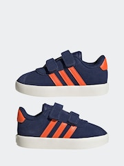 adidas Blue VL Court 3.0 Trainers - Image 5 of 9