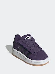 adidas Originals Purple Campus 00s Comfort Closure Elastic Lace Infant Trainers - Image 1 of 11