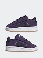 adidas Originals Purple Campus 00s Comfort Closure Elastic Lace Infant Trainers - Image 5 of 11