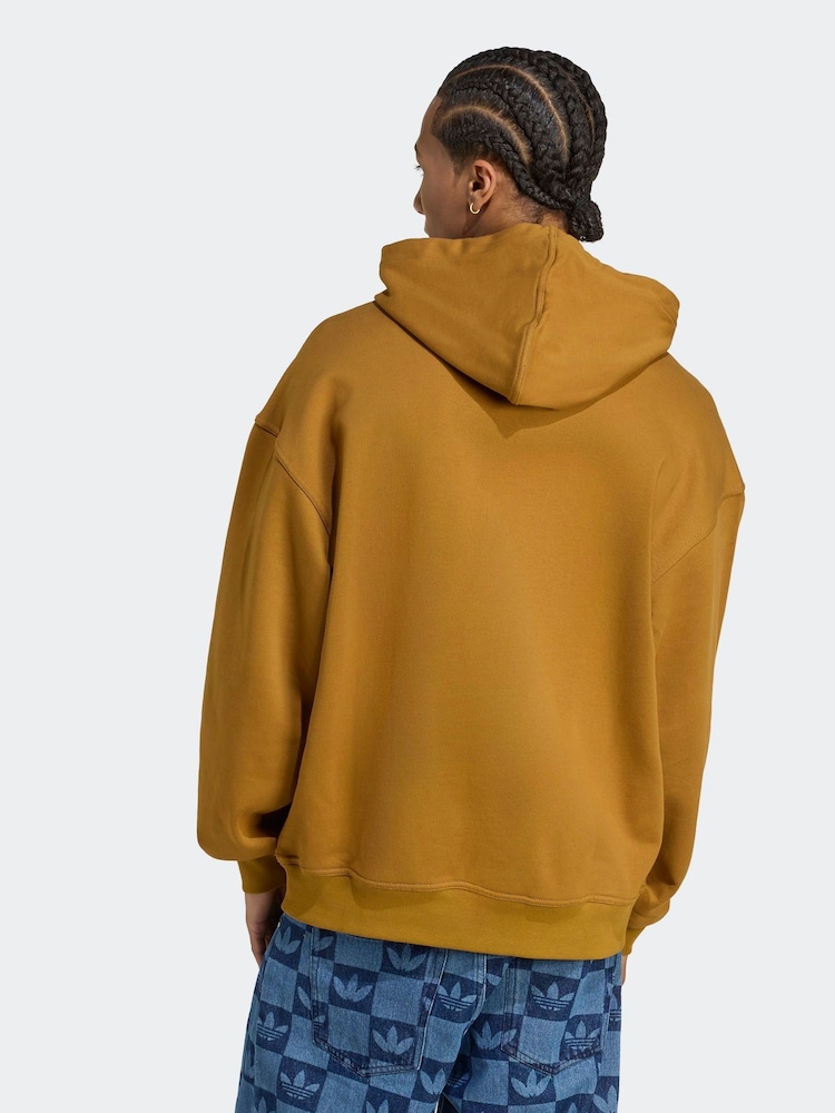 adidas Originals Brown Wabash Loose Hoodie - Image 2 of 6