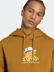 adidas Originals Brown Wabash Loose Hoodie - Image 4 of 6
