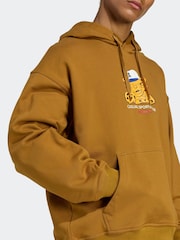 adidas Originals Brown Wabash Loose Hoodie - Image 5 of 6