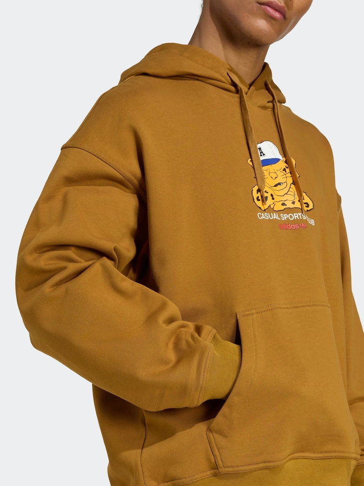 adidas Originals Brown Wabash Loose Hoodie - Image 5 of 5 adidas Originals Brown Wabash Loose Hoodie - Image 5 of 5