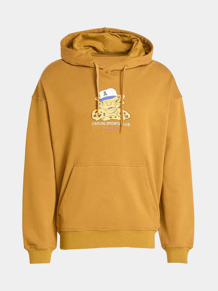 adidas Originals Brown Wabash Loose Hoodie - Image 6 of 6