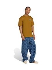 adidas Originals Brown Loose Wabash T-Shirt - Image 3 of 6
