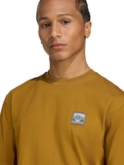 adidas Originals Brown Loose Wabash T-Shirt - Image 4 of 6