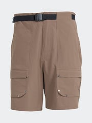 adidas Originals Brown Premium Essentials Utility Cargo Shorts - Image 6 of 6