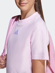 adidas Pink Essentials T-Shirt Kids - Image 3 of 6