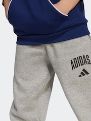 adidas Grey Essentials Collegiate Joggers Kids - Image 4 of 5
