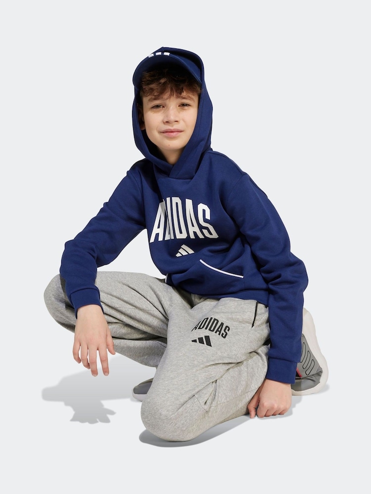 adidas Grey Essentials Collegiate Joggers Kids - Image 5 of 5