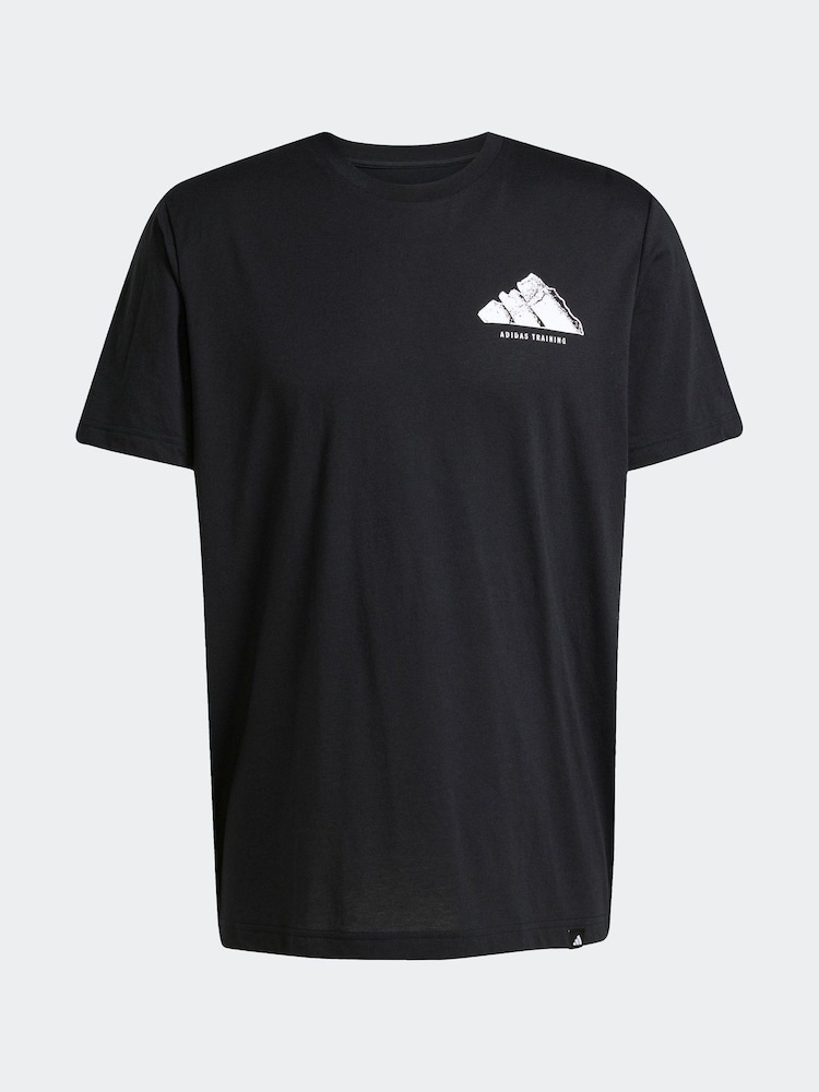 adidas Black Climacool Vintage Training Graphic Print T-Shirt - Image 6 of 6