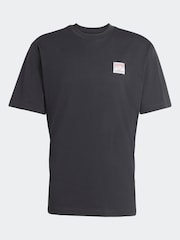 adidas Originals Black Loose Wabash T-Shirt - Image 6 of 6