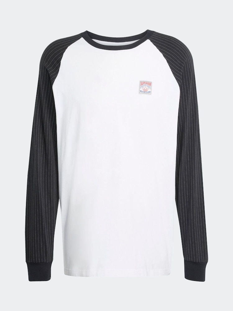 adidas Originals White Wabash Loose Baseball Jersey T-Shirt - Image 6 of 6