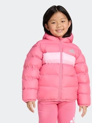 adidas Pink Synthetic Down Little Kids Jacket - Image 1 of 6
