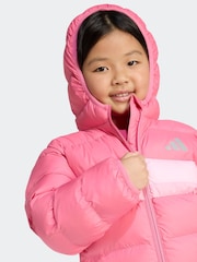 adidas Pink Synthetic Down Little Kids Jacket - Image 5 of 6