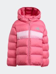 adidas Pink Synthetic Down Little Kids Jacket - Image 6 of 6