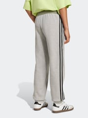 adidas Originals Grey Loose 3-Stripes Kids Joggers - Image 2 of 6