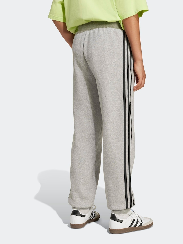 adidas Originals Grey Loose 3-Stripes Kids Joggers - Image 2 of 6