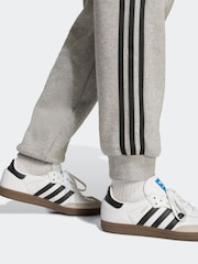 adidas Originals Grey Loose 3-Stripes Kids Joggers - Image 5 of 6