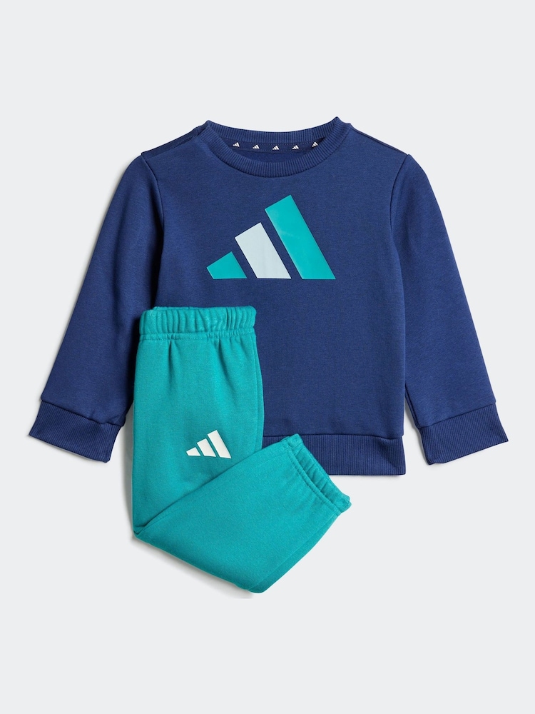 adidas Blue Essentials Sweat Top & Jogger Sets Infant Kids - Image 1 of 7