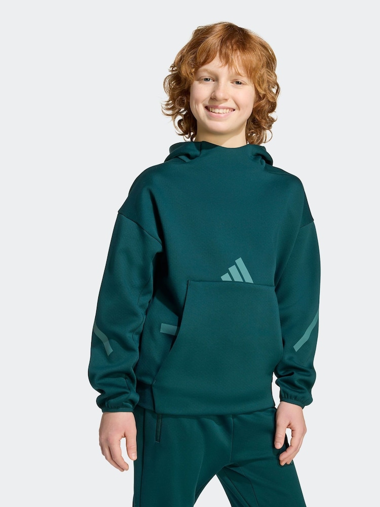 adidas Green Kids Z.N.E. Hoodie - Image 1 of 6
