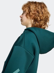 adidas Green Kids Z.N.E. Hoodie - Image 5 of 6