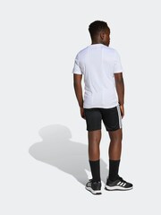 adidas White Train Essentials 3-Stripes T-Shirt Set Kids - Image 2 of 5