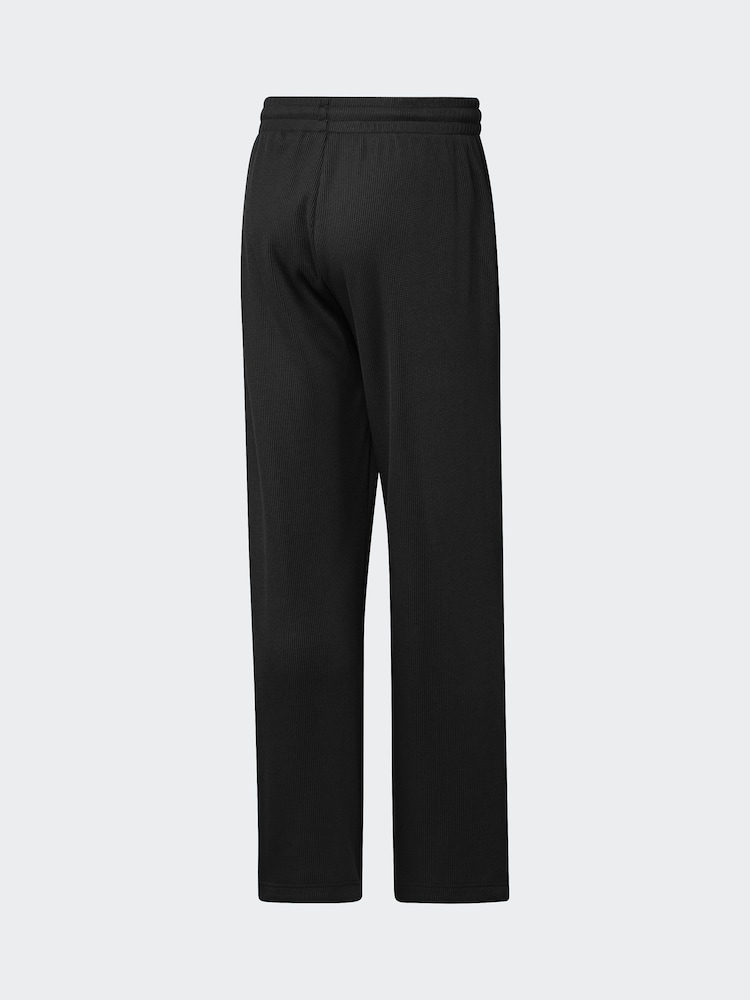 adidas Originals Black Trefoil Essentials Open Hem Tracksuit Bottoms - Image 2 of 2