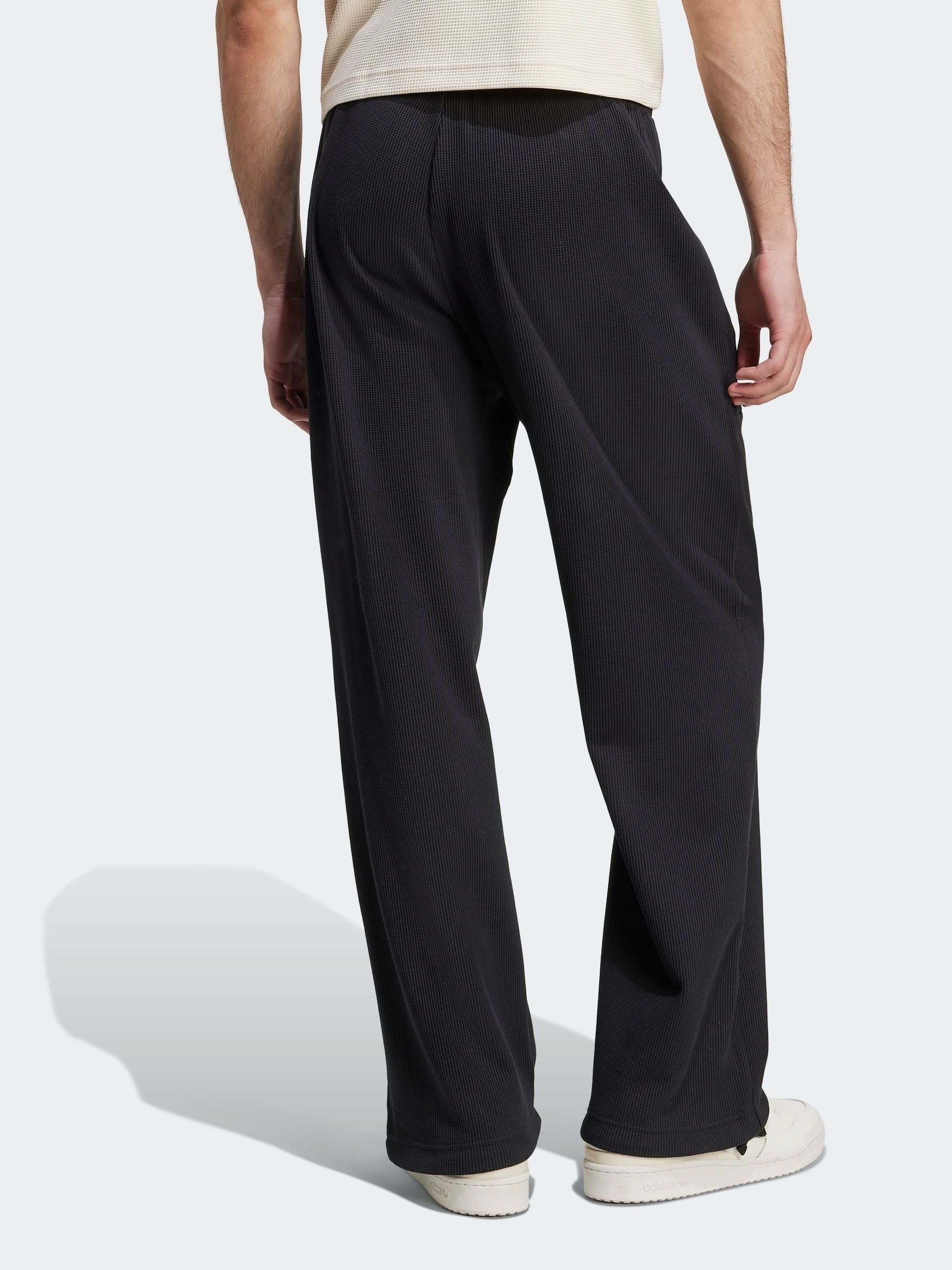 Buy adidas Originals Black Trefoil Essentials Open Hem Tracksuit