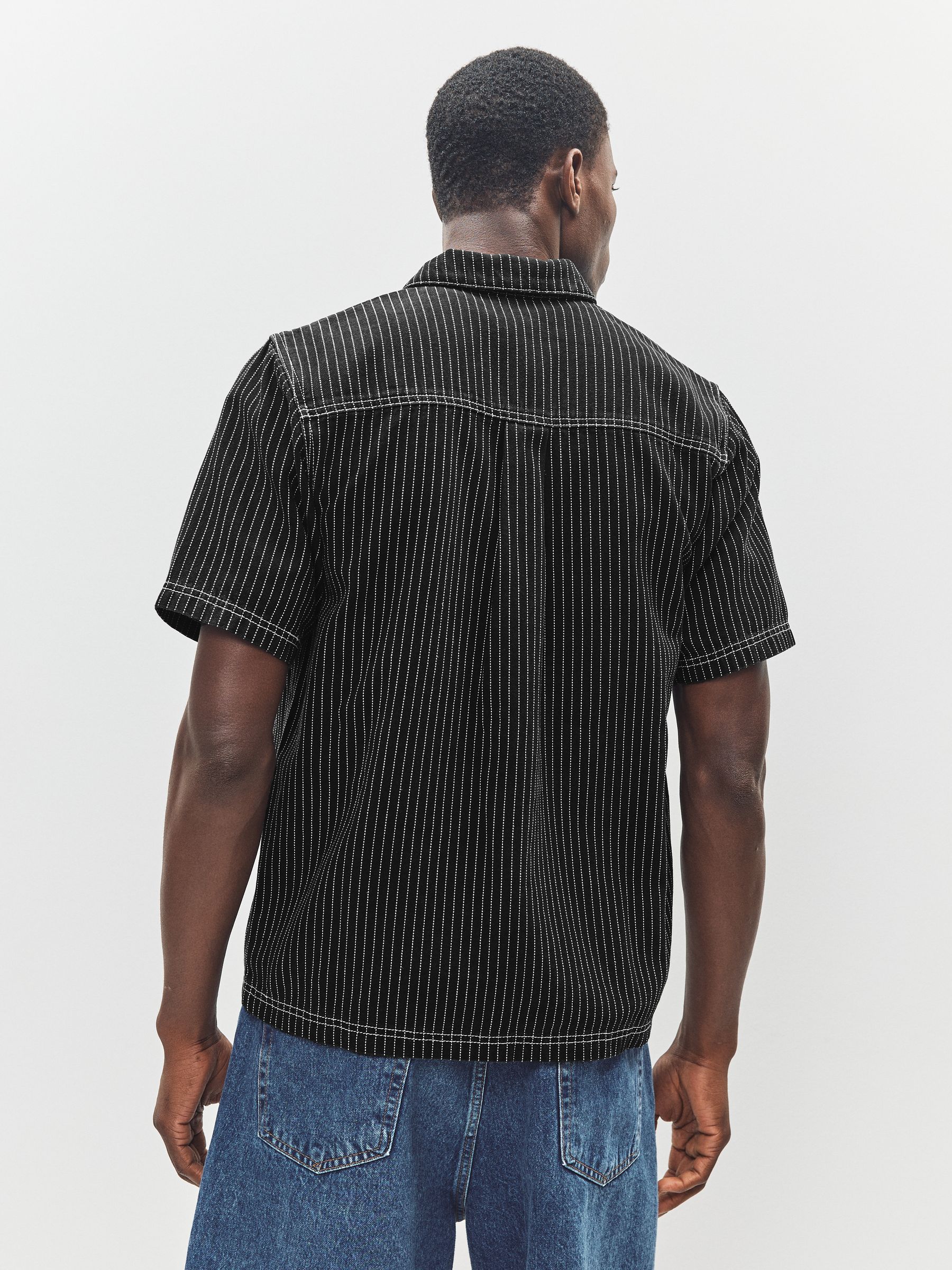 【完売‼️】CLASSIC STRIPE BB SHIRT BLACK CLASSIC STRIPE BB SHIRT BLACK