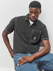 adidas Originals Black Loose Wabash Shirt - Image 4 of 7