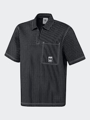 adidas Originals Black Loose Wabash Shirt - Image 1 of 2