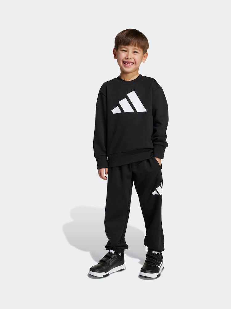 adidas Black Essentials Little Kids Joggers Set - Image 1 of 5
