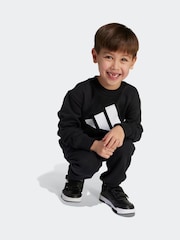 adidas Black Essentials Little Kids Joggers Set - Image 4 of 5