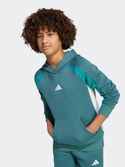 adidas Green Essentials Colorblock Fleece Hoodie Kids - Image 3 of 5