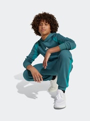 adidas Green Essentials Colorblock Fleece Hoodie Kids - Image 4 of 5