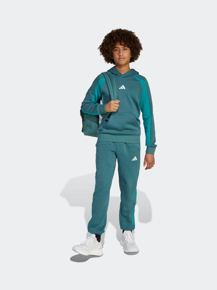 adidas Green Essentials Colorblock Fleece Hoodie Kids - Image 5 of 5