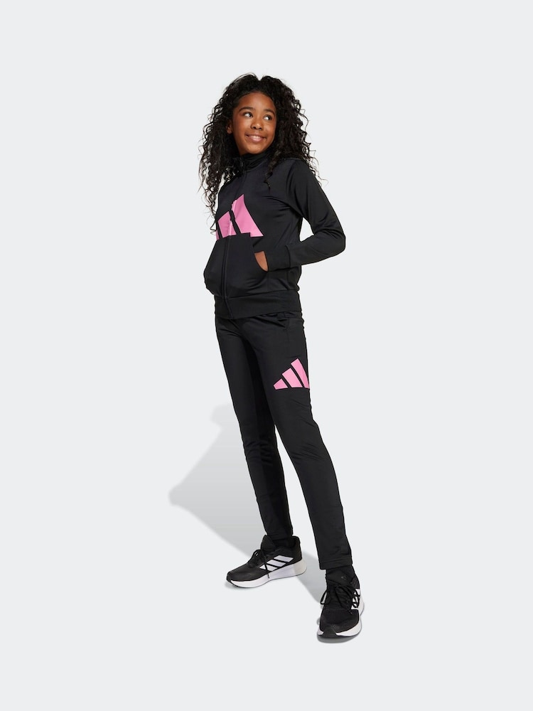 adidas Black Essentials Climacool Tracksuit Kids - Image 2 of 5