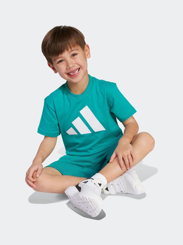adidas Green Essentials Little Kids T-Shirt - Image 1 of 4 adidas Green Essentials Little Kids T-Shirt - Image 1 of 4