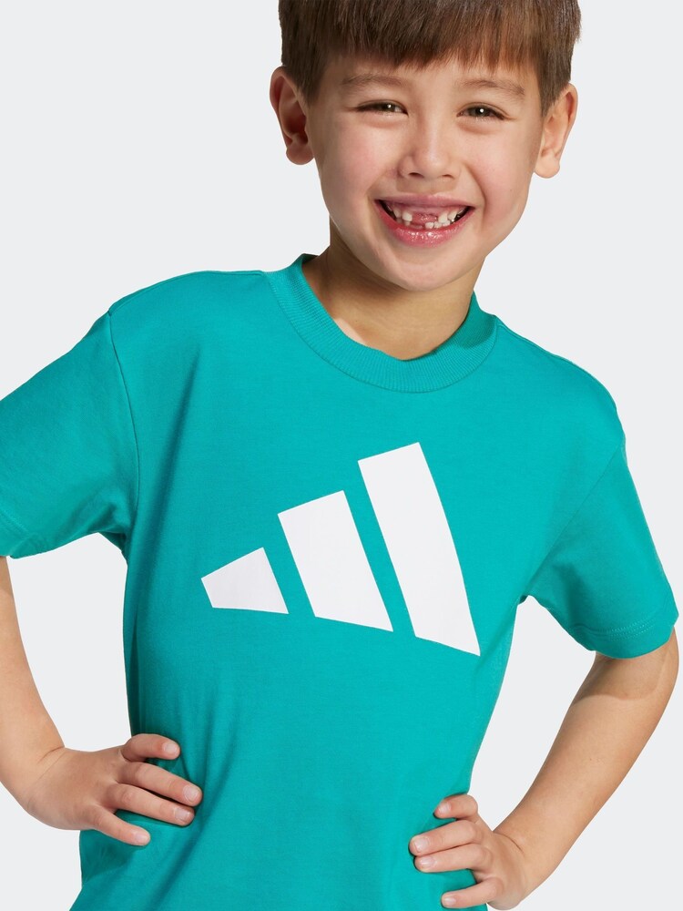 adidas Green Essentials Little Kids T-Shirt - Image 4 of 4