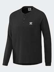 adidas Originals Black Trefoil Essentials Long-sleeve Top - Image 1 of 7