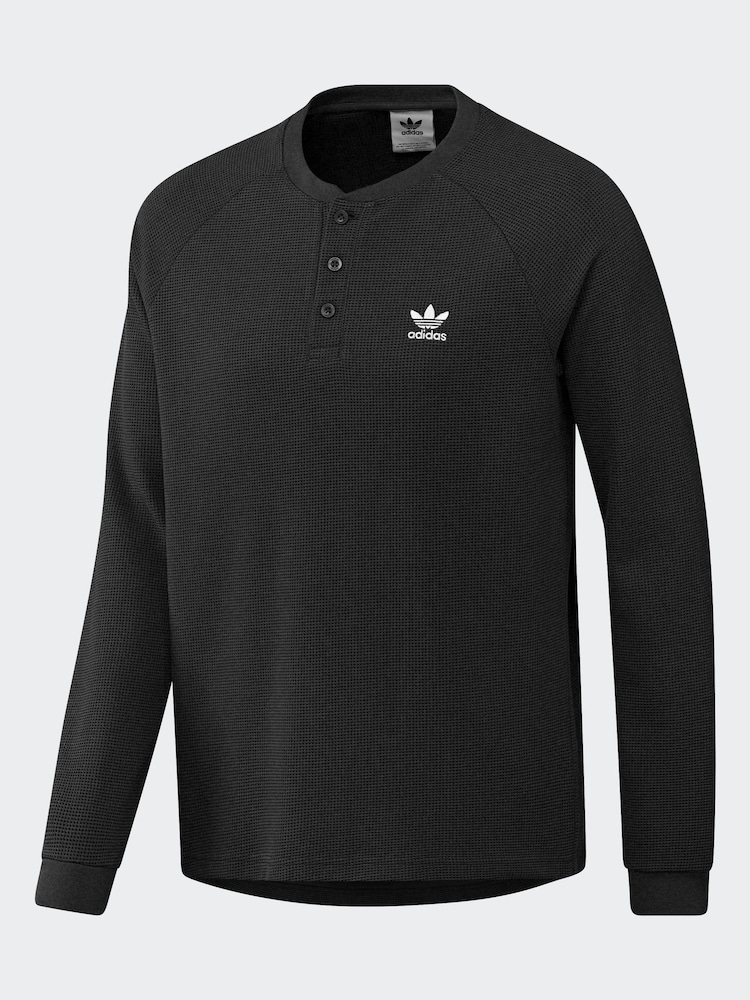 adidas Originals Black Trefoil Essentials Long-sleeve Top - Image 1 of 7