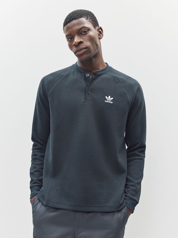 adidas Originals Black Trefoil Essentials Long-sleeve Top - Image 1 of 4 adidas Originals Black Trefoil Essentials Long-sleeve Top - Image 1 of 4