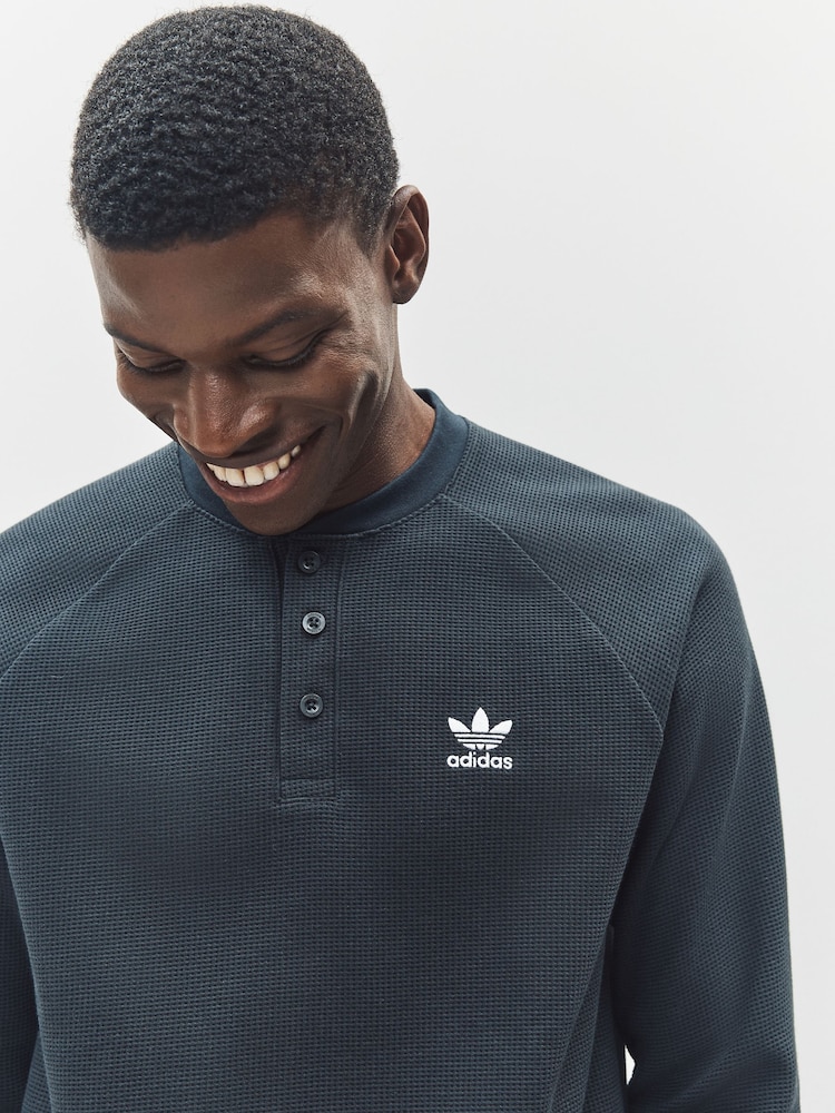 adidas Originals Black Trefoil Essentials Long-sleeve Top - Image 4 of 4