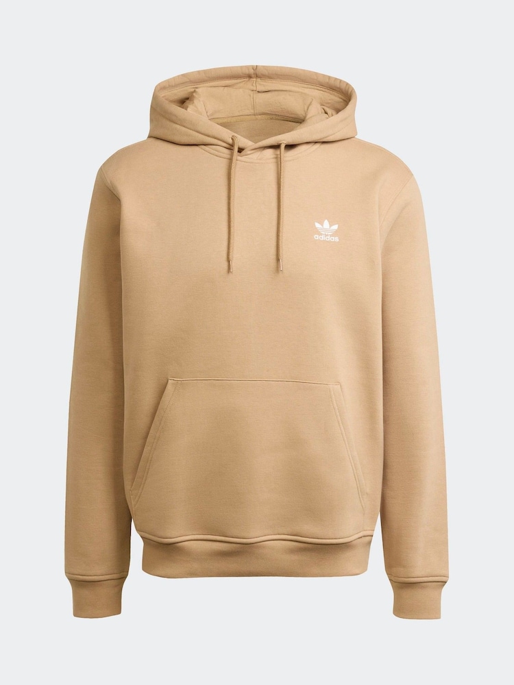 adidas Originals Brown Trefoil Essentials Hoodie - Image 6 of 6